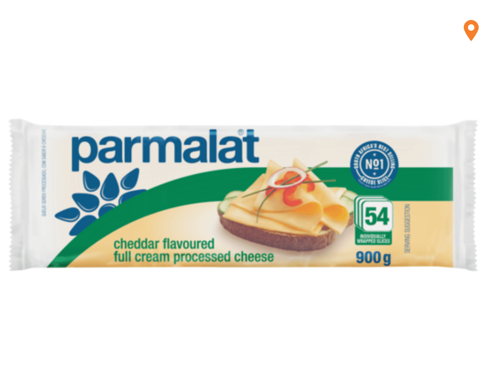 Parmalat Cheddar Cheese Slices (1 x 54 x 16.7g)