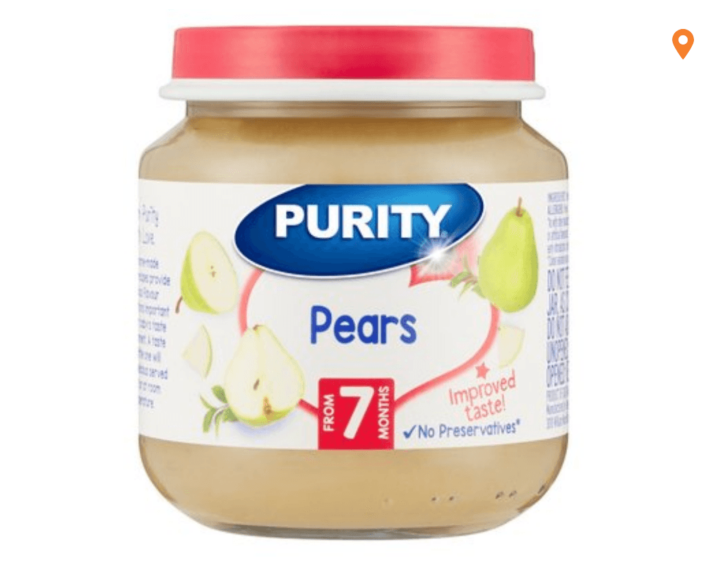 Purity Pears Yoghurt (6x125ml)