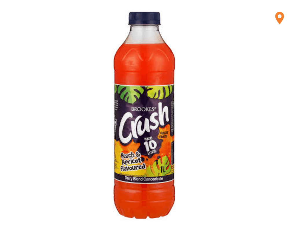 Brookes Crush Peach & Apricot (12×1L)