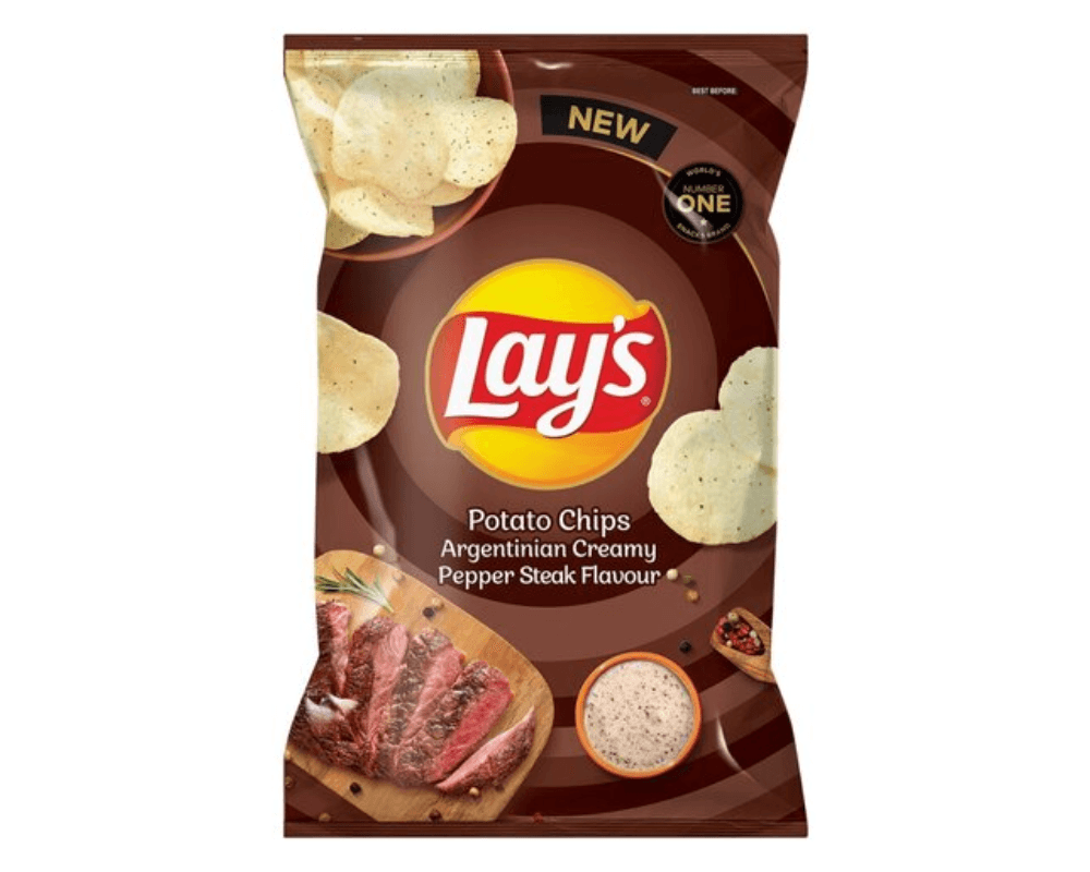 Lays Argentinian Creamy Pepper Steak (5 x 120g)