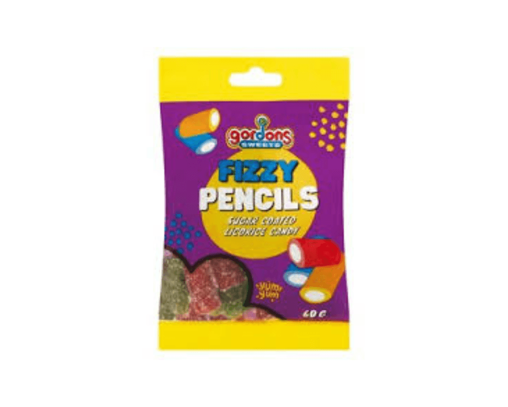 Gordons Sweets Fizzy Pencils (24x60g)