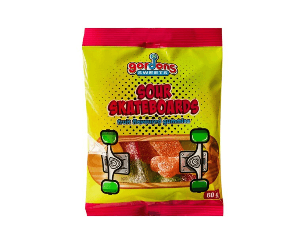 Gordons Sweets Sour Skateboards (24x60g)