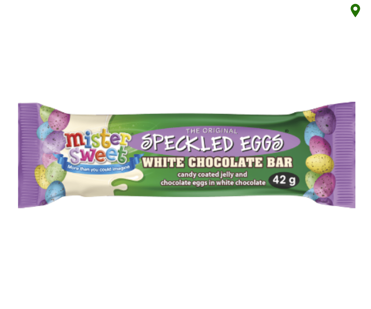 Mister Sweets Eggs White Choc (24 x 42g) 🍫