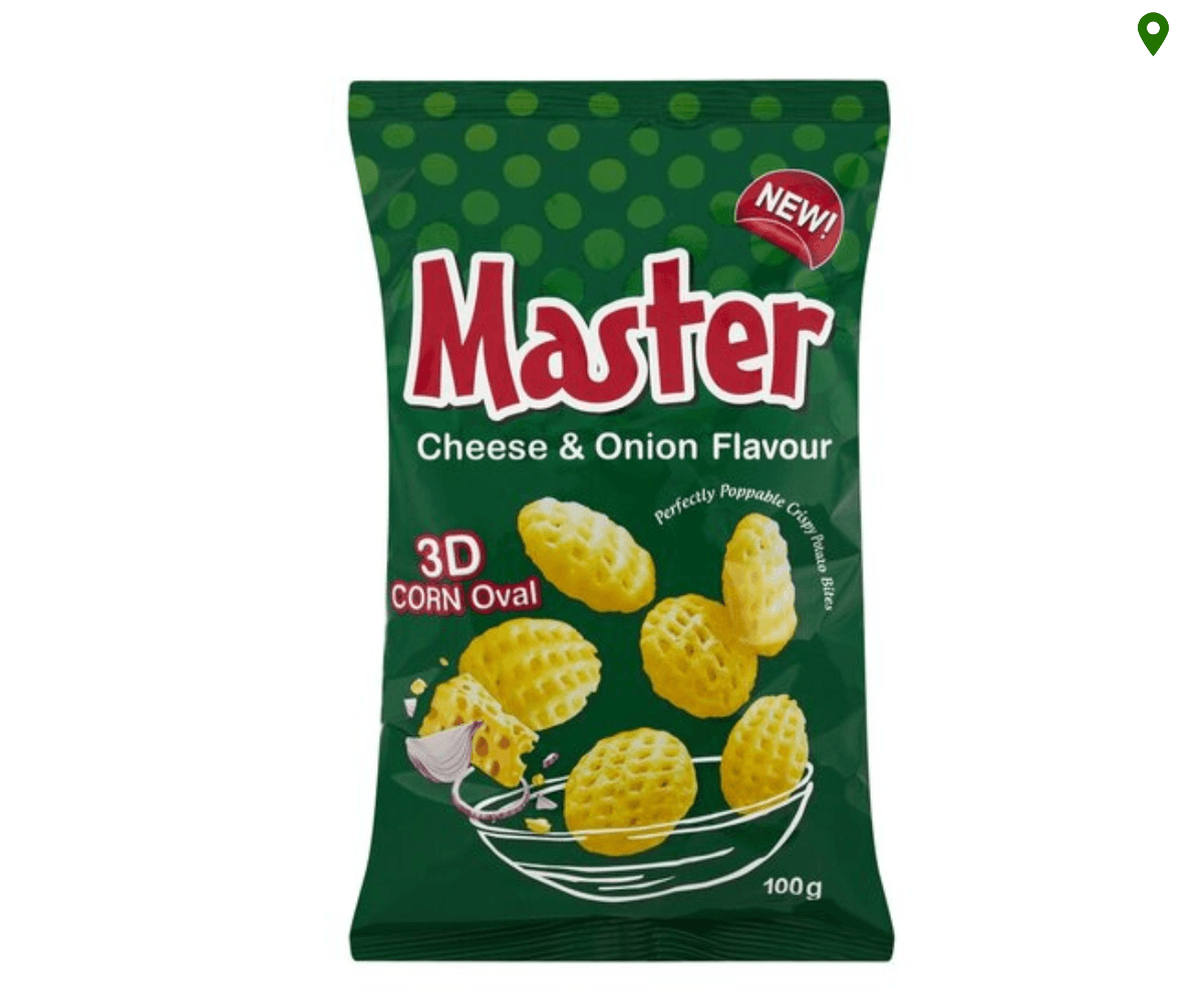 Master 3D Cheese & Onion (5 x 100g) 🍫