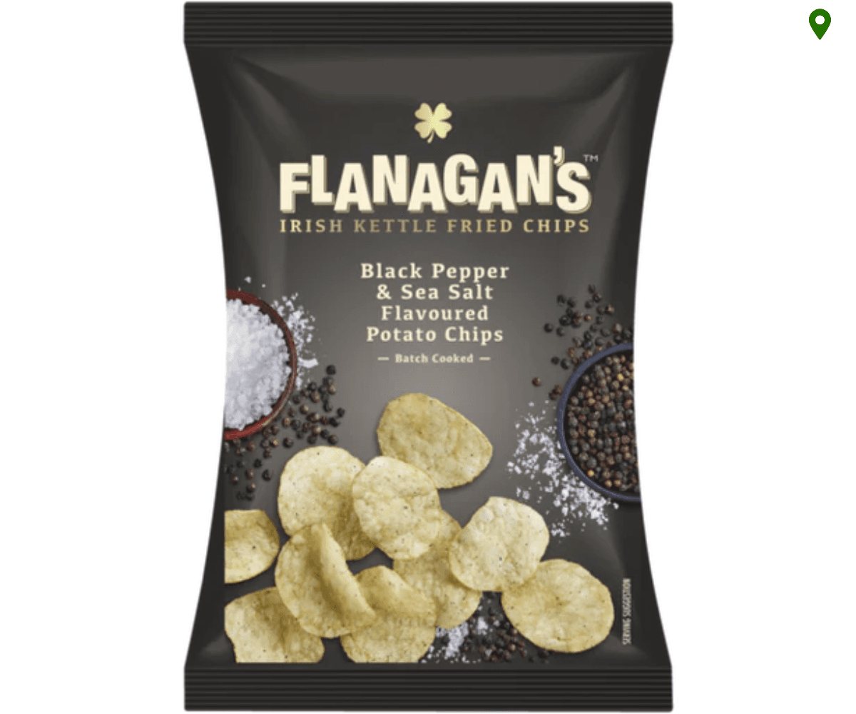 Willards Flanagans Black Pepper & Sea Salt (5 x 120g) 🍫