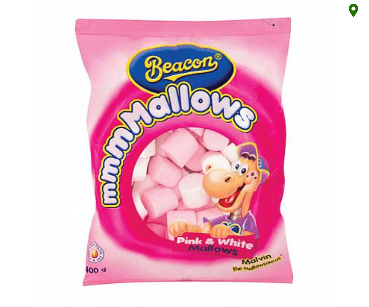 Beacon Pink & White Marshmallows (1 x 300g) 🍫